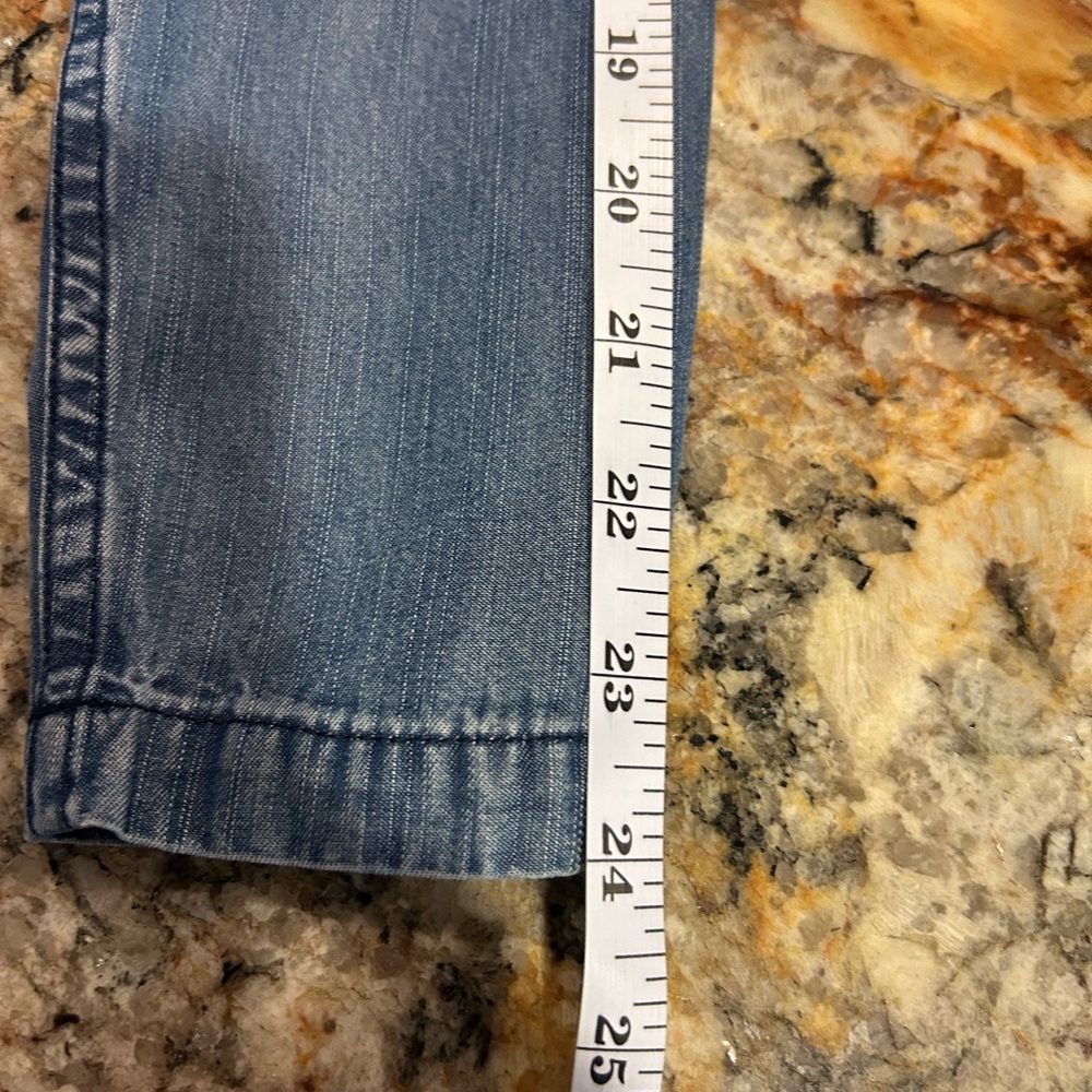 💙”Rails” Maverick Dark Vintage Wash Shacket w/ Hidden Button Front Size S💙 - Picture 15 of 15